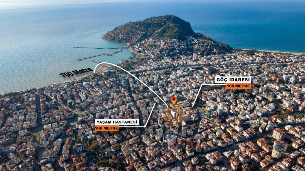 nye leiligheter til salgs i Alanya sentrum